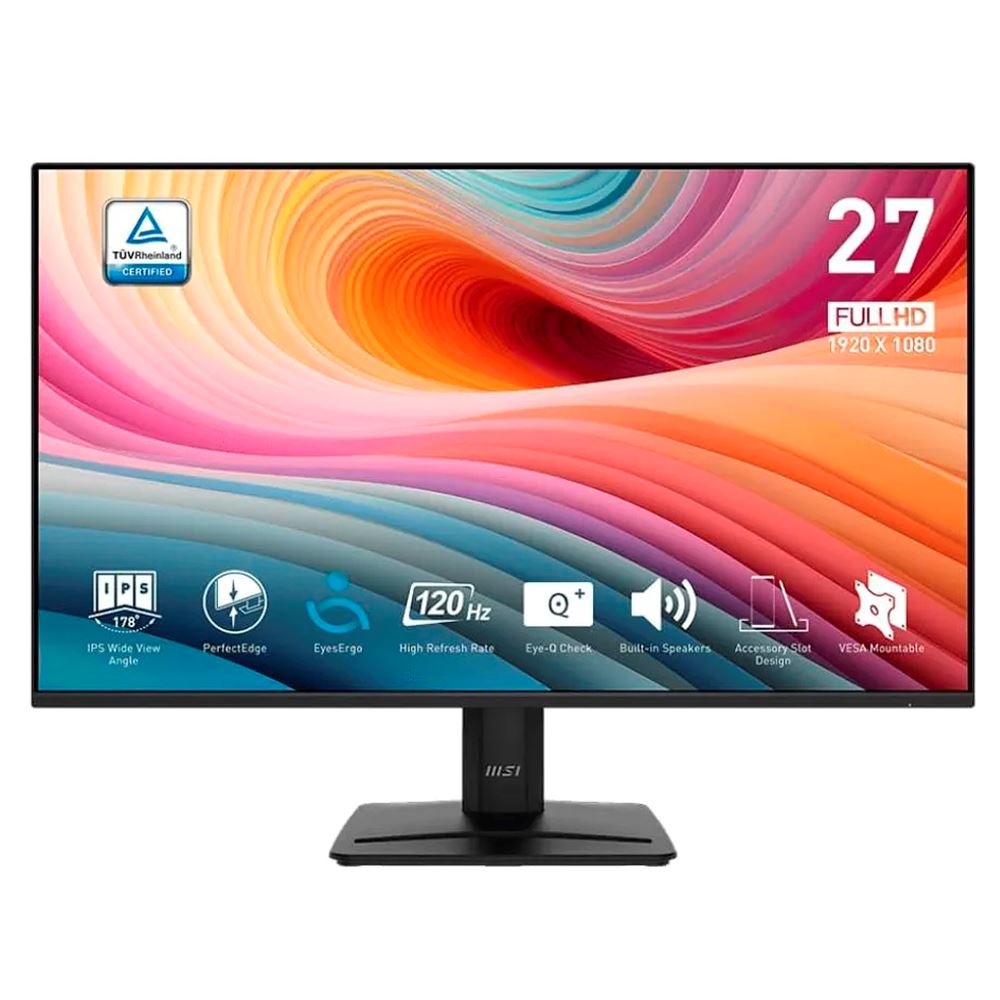 Monitor MSI PRO MP275 E2 27″ IPS FHD 120Hz 1ms HDMIDP Altavoces Si